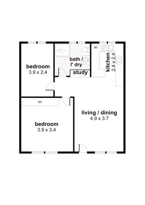 Floorplan of Homely unit listing, 7/225 Anzac Highway, Plympton SA 5038