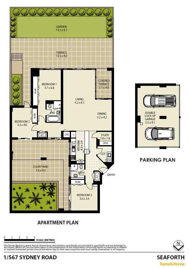 Floorplan of Homely unit listing, 1/567 Sydney Road, Seaforth NSW 2092