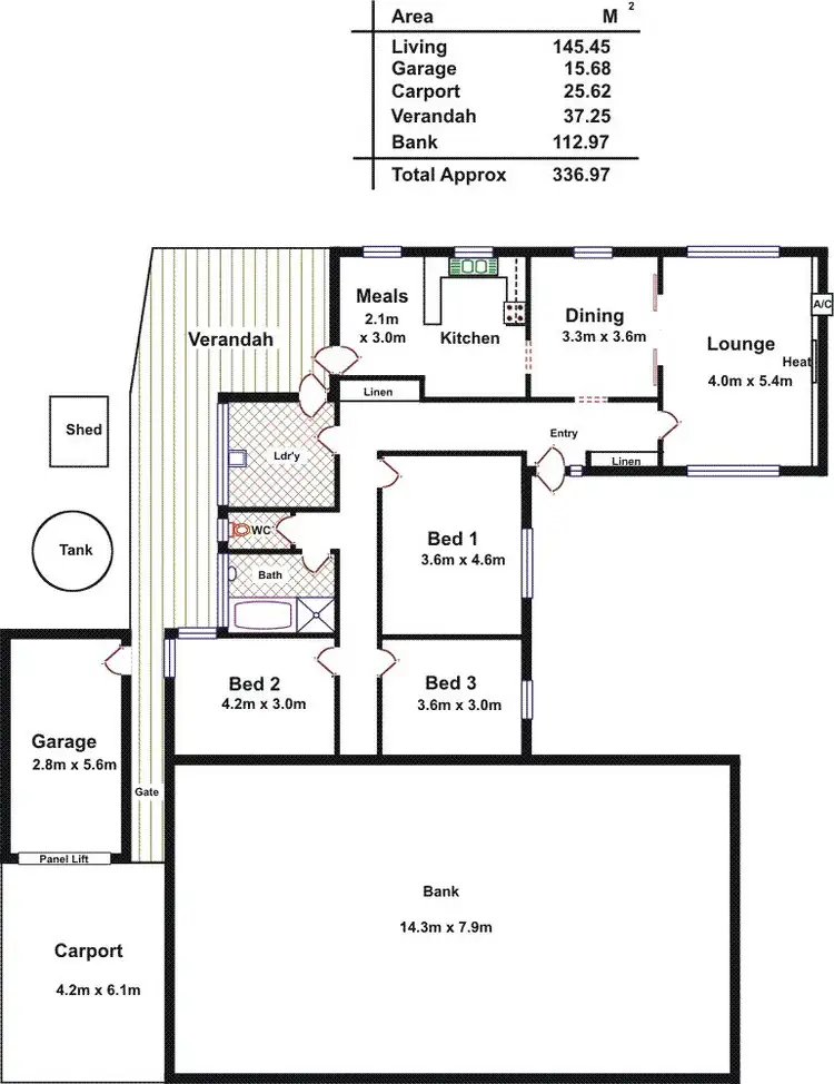 Floorplan of Homely house listing, 9 Hanson Street, Freeling SA 5372