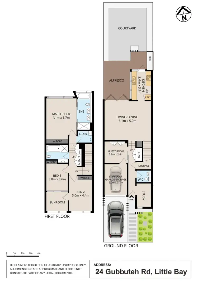 Floorplan of Homely house listing, 24 Gubbuteh Road, Little Bay NSW 2036