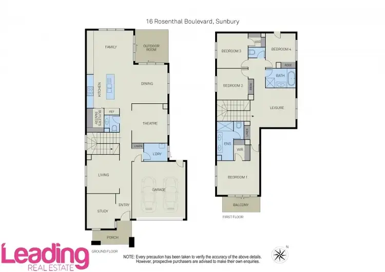 Floorplan of Homely house listing, 16 Rosenthal Boulevard, Sunbury VIC 3429