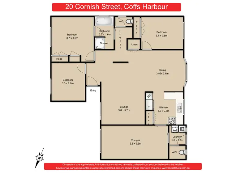 Floorplan of Homely house listing, 20 Cornish Street, Coffs Harbour NSW 2450