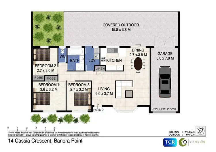 Floorplan of Homely house listing, 14 Cassia Crescent, Banora Point NSW 2486