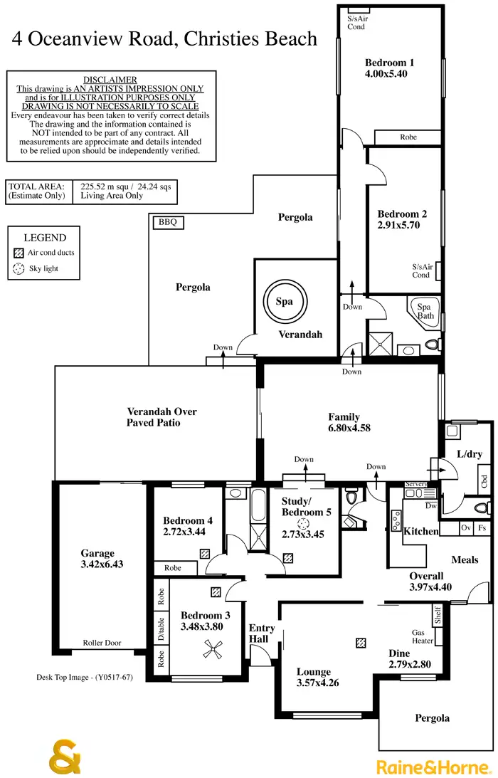 Floorplan of Homely house listing, 4 Oceanview Road, Christies Beach SA 5165