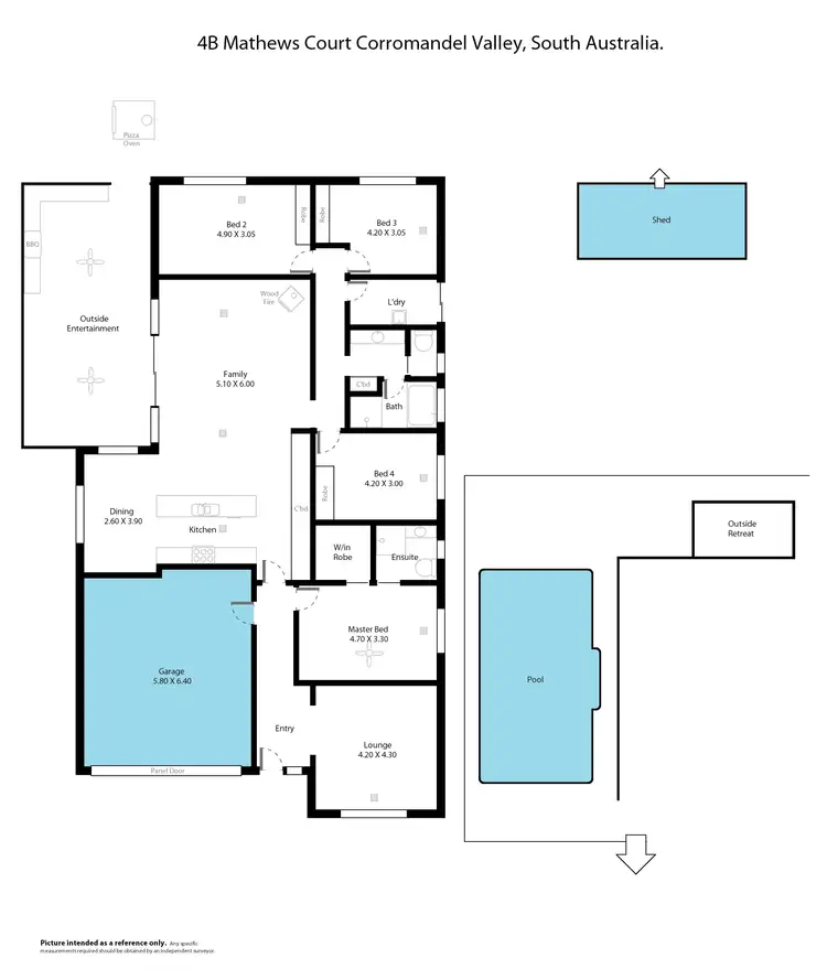 Floorplan of Homely house listing, 4b Matthews Court, Coromandel Valley SA 5051