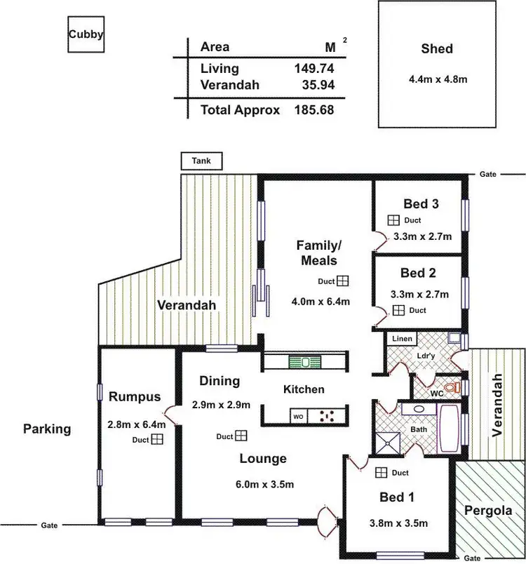 Floorplan of Homely house listing, 30 Causby Crescent, Willaston SA 5118