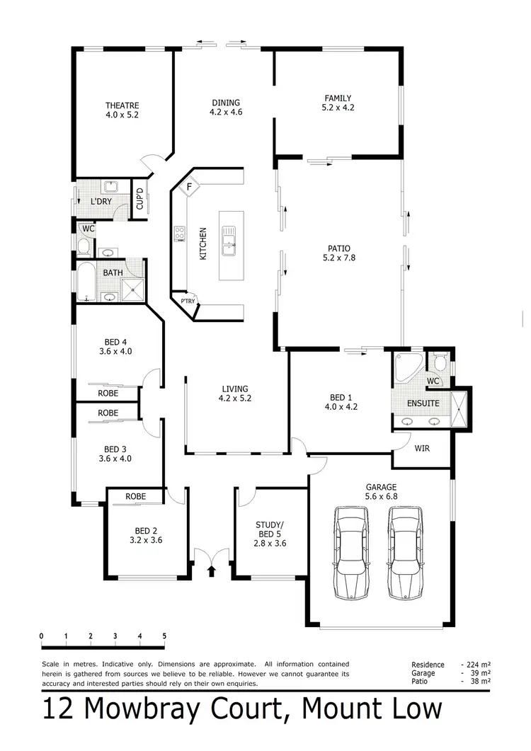 Floorplan of Homely house listing, 12 Mowbray Court, Mount Low QLD 4818