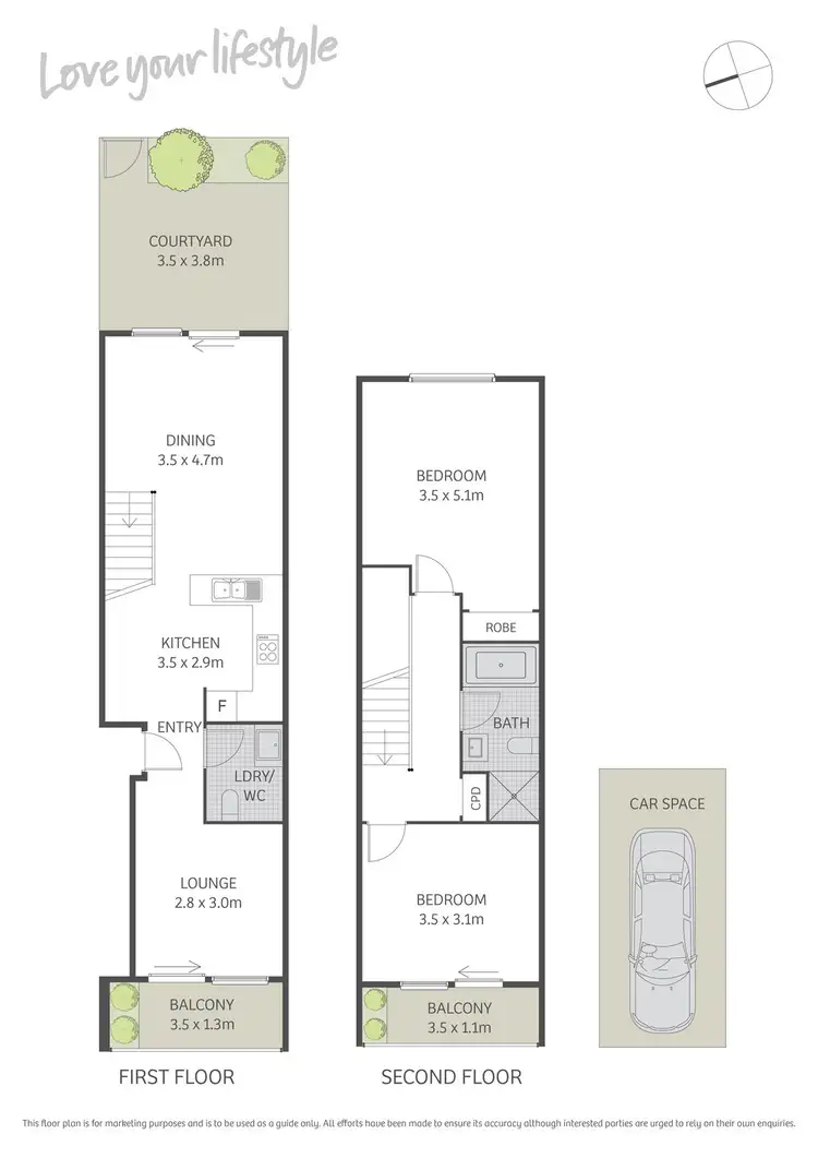 Floorplan of Homely apartment listing, 42/187 Cleveland Street, Redfern NSW 2016