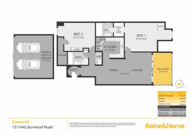 Floorplan of Homely apartment listing, 13/164G Burwood Road, Concord NSW 2137