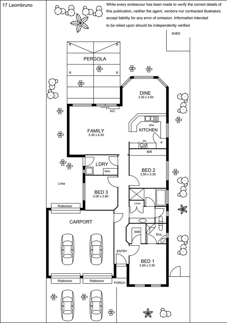 Floorplan of Homely house listing, 17 Leombruno Street, Newton SA 5074