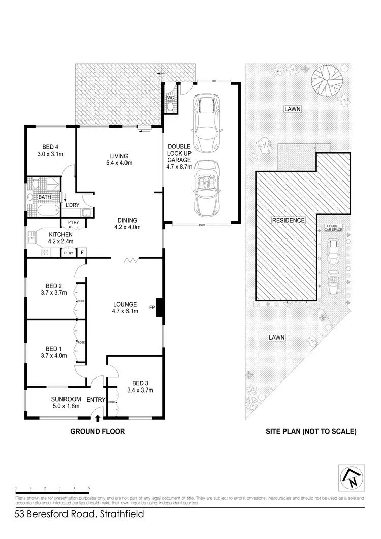 Floorplan of Homely house listing, 53 Beresford Road, Strathfield NSW 2135