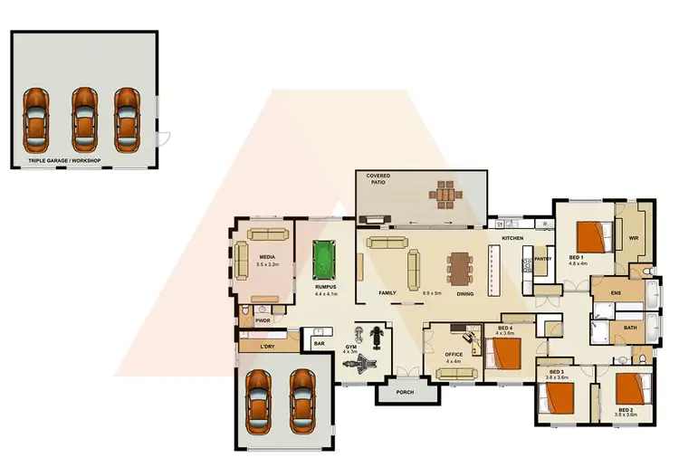 Floorplan of Homely house listing, 88-90 St Jude Circuit, Jimboomba QLD 4280