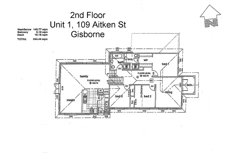 Floorplan of Homely house listing, Unit 1, 109 Aitken Street, Gisborne VIC 3437