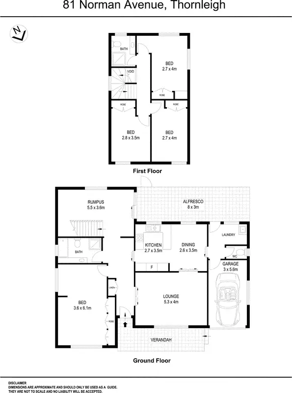 Floorplan of Homely house listing, 81 Norman Avenue, Thornleigh NSW 2120