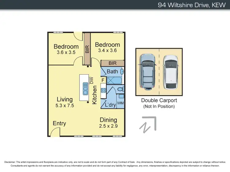 Floorplan of Homely apartment listing, 94 Wiltshire Drive, Kew VIC 3101