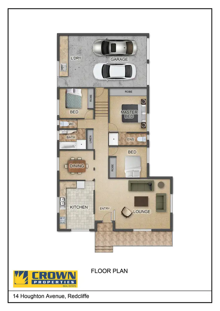 Floorplan of Homely house listing, 14 Houghton Ave, Redcliffe QLD 4020