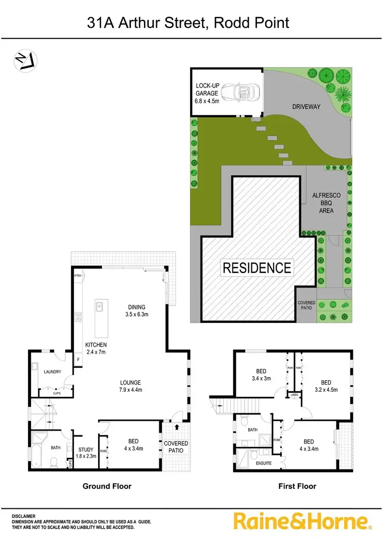 Floorplan of Homely house listing, 31A Arthur St (Entrance from Howley St), Rodd Point NSW 2046