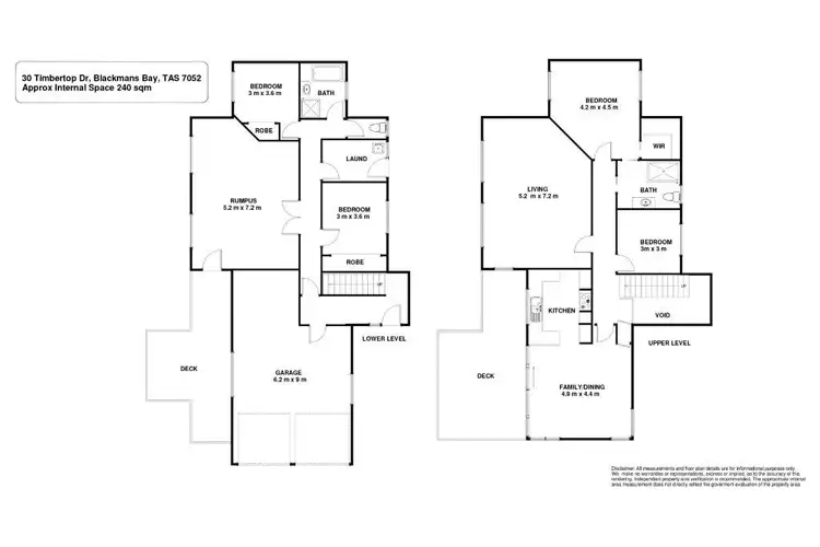 Floorplan of Homely house listing, 30 Timbertop Drive, Blackmans Bay TAS 7052