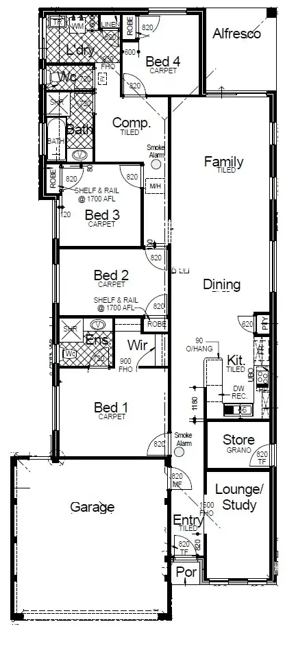 Floorplan of Homely house listing, 46 Gingerale Circle, Byford WA 6122