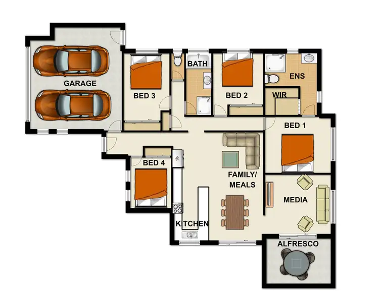 Floorplan of Homely house listing, 4 Birchwood Court, Durack QLD 4077