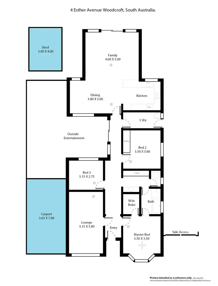 Floorplan of Homely house listing, 4 Esther Avenue, Woodcroft SA 5162