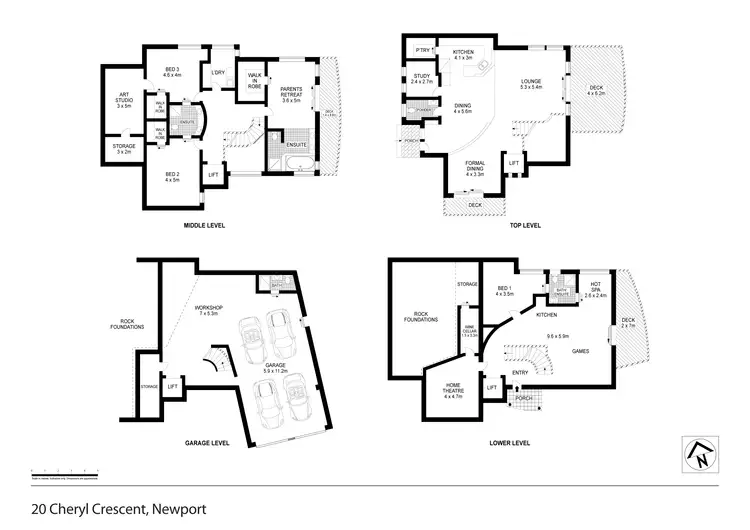 Floorplan of Homely house listing, 20 Cheryl Crescent, Newport NSW 2106