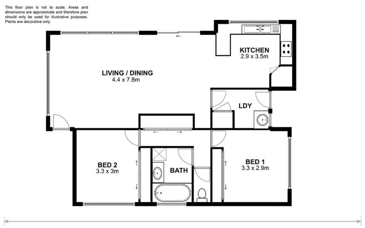 Floorplan of Homely unit listing, 1/18a Burrows Avenue, Brighton TAS 7030