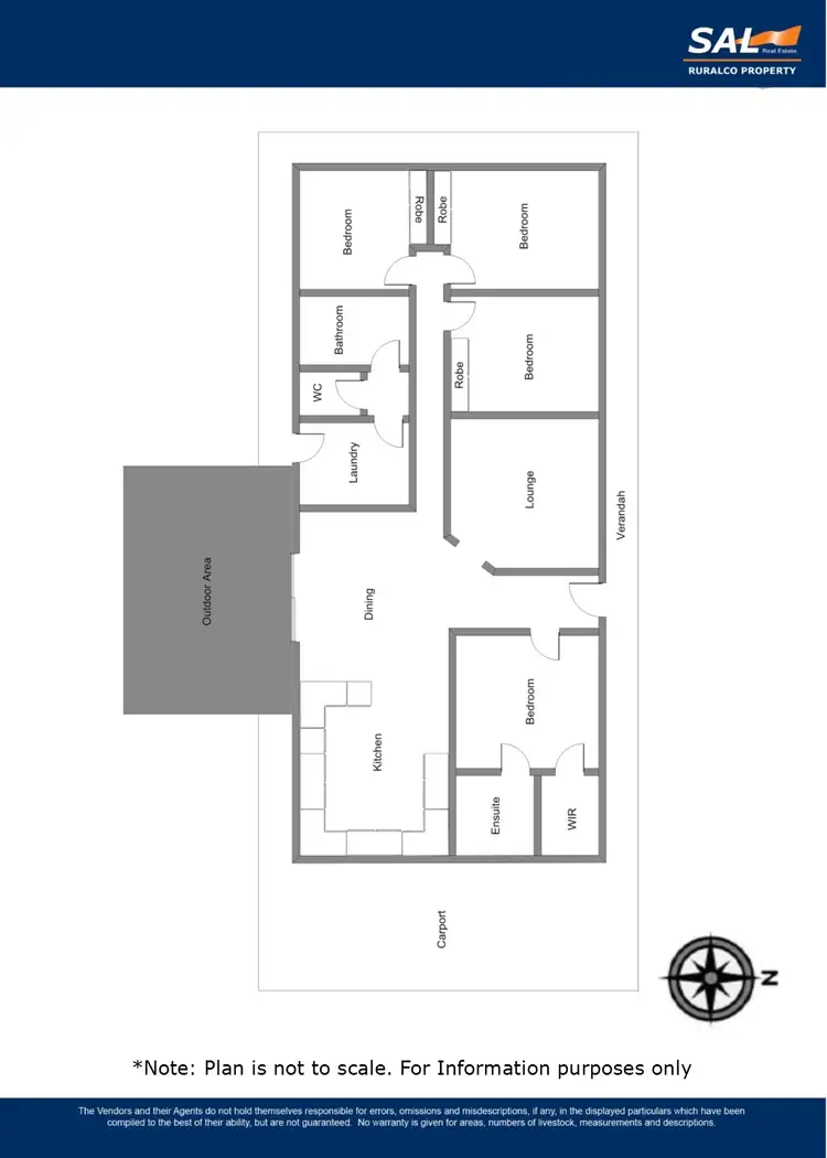 Floorplan of Homely house listing, 293 Naracoorte Road, Bordertown SA 5268