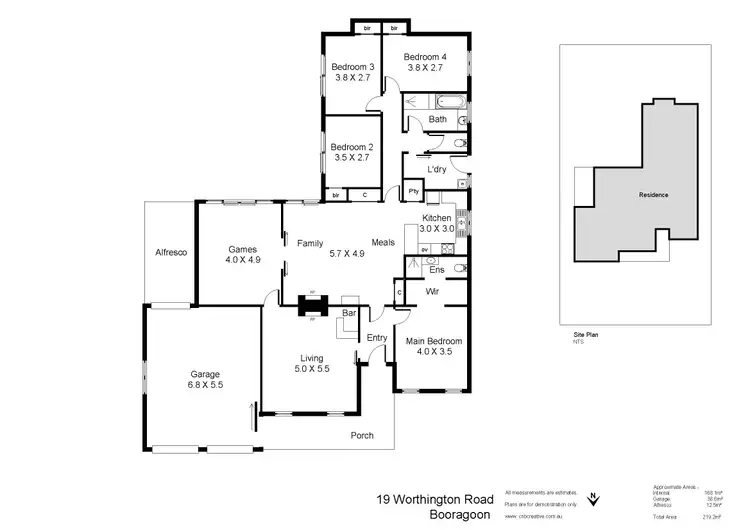 Floorplan of Homely house listing, 19 Worthington Road, Booragoon WA 6154