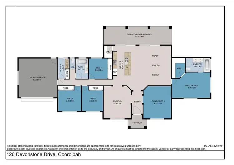 Floorplan of Homely house listing, 126 Devonstone Drive, Cooroibah QLD 4565