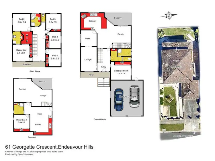 Floorplan of Homely house listing, 61 Georgette Crescent, Endeavour Hills VIC 3802
