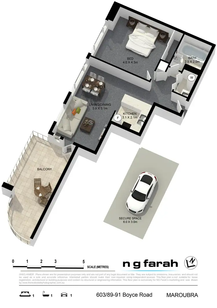 Floorplan of Homely unit listing, 603/89-91 Boyce Road, Maroubra NSW 2035