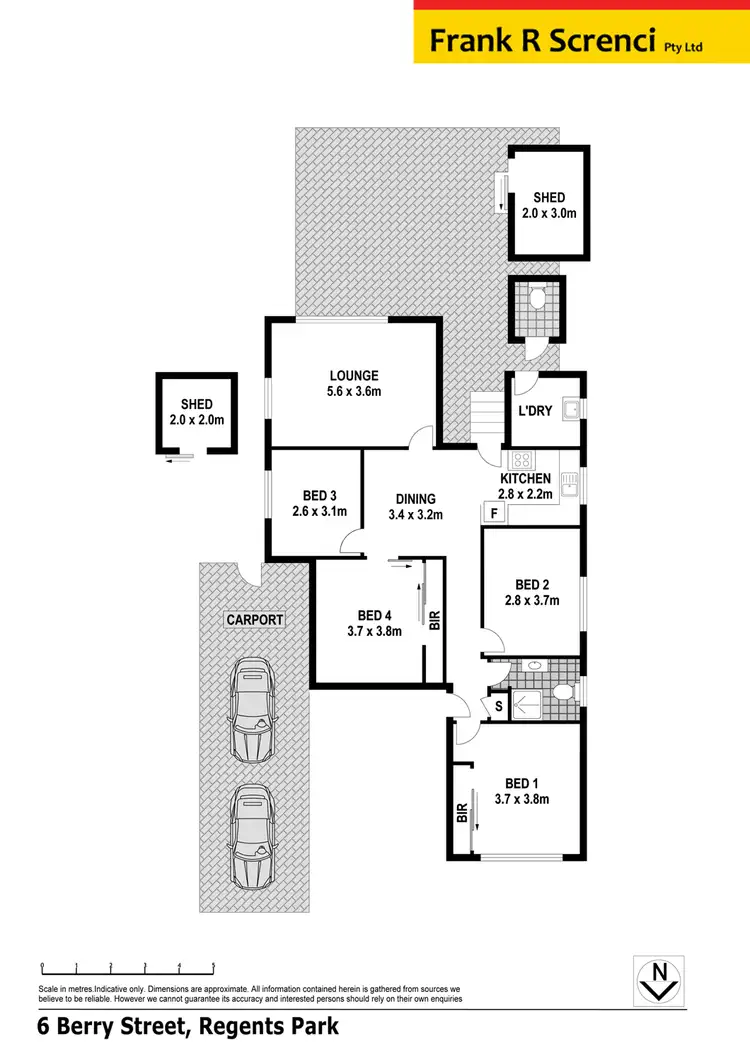 Floorplan of Homely house listing, 6 BERRY STREET, Regents Park NSW 2143