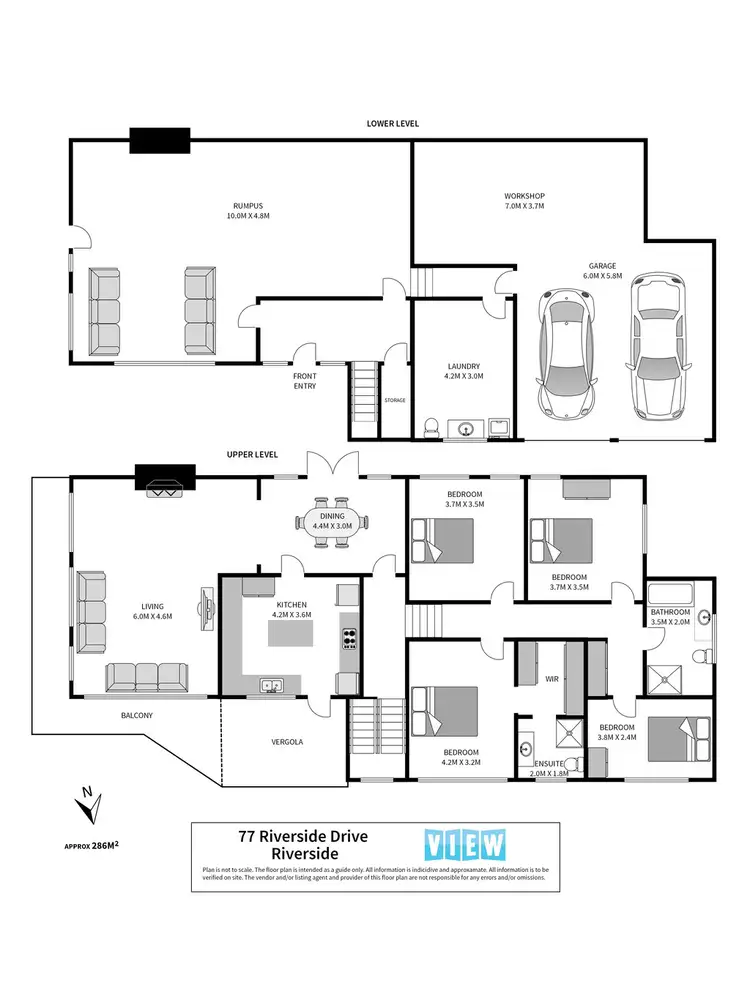 Floorplan of Homely house listing, 77 Riverside Drive, Riverside TAS 7250