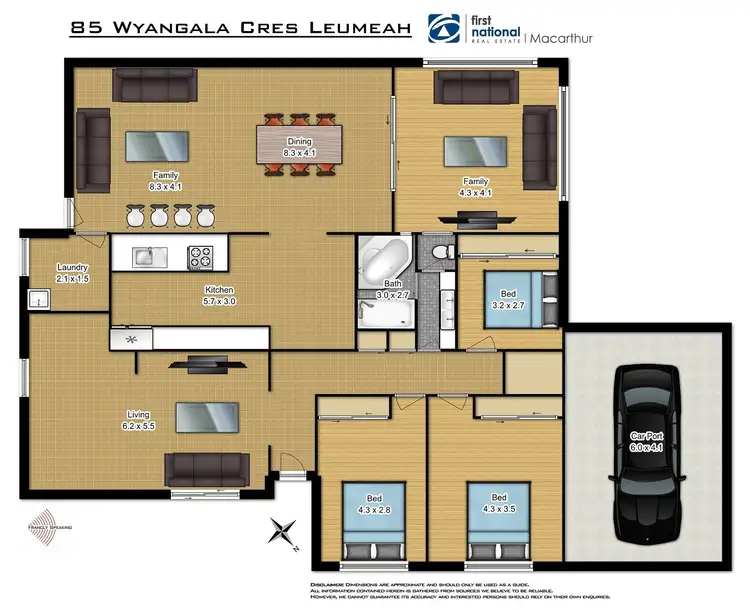 Floorplan of Homely house listing, 85 Wyangala Crescent, Leumeah NSW 2560