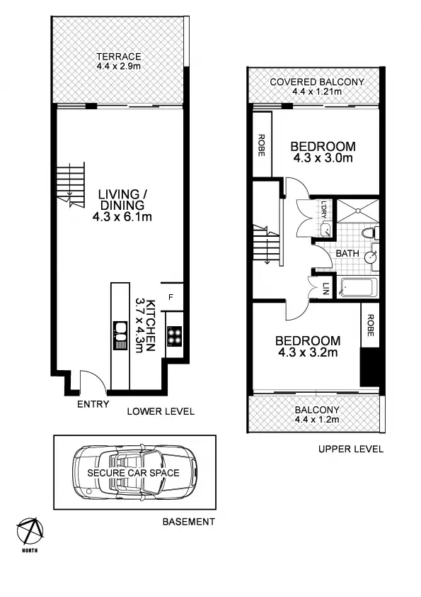 Floorplan of Homely apartment listing, M705/68 McEvoy Street, Alexandria NSW 2015