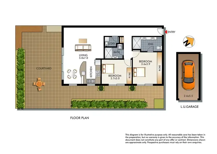 Floorplan of Homely apartment listing, 4/49-51 Roscoe Street, Bondi Beach NSW 2026