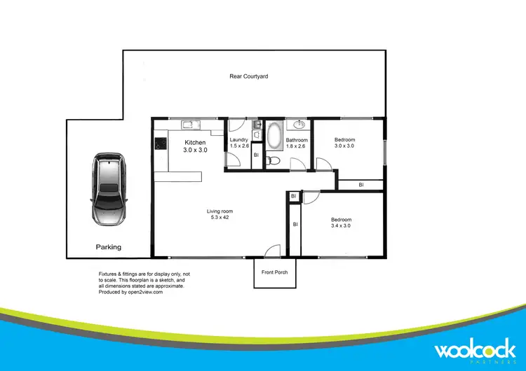 Floorplan of Homely unit listing, 2/10 Kerry Crt, Summerhill TAS 7250