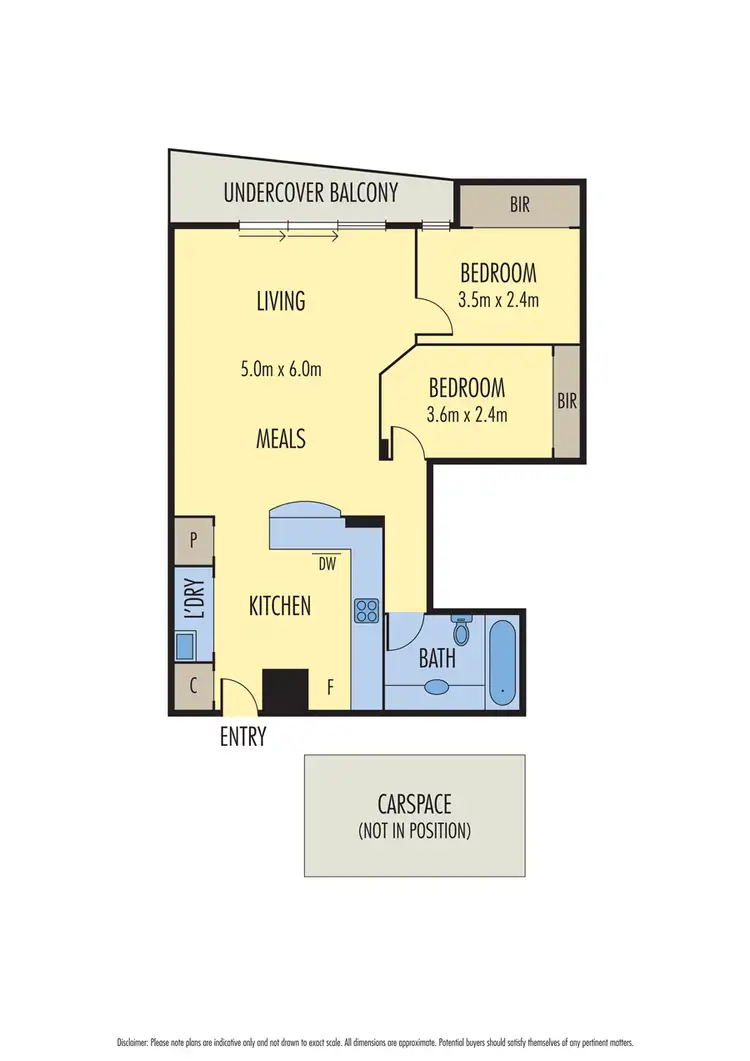Floorplan of Homely apartment listing, 1906/222 Russell Street, Melbourne VIC 3000