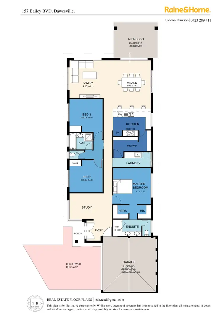 Floorplan of Homely house listing, 157 Bailey Boulevard, Dawesville WA 6211