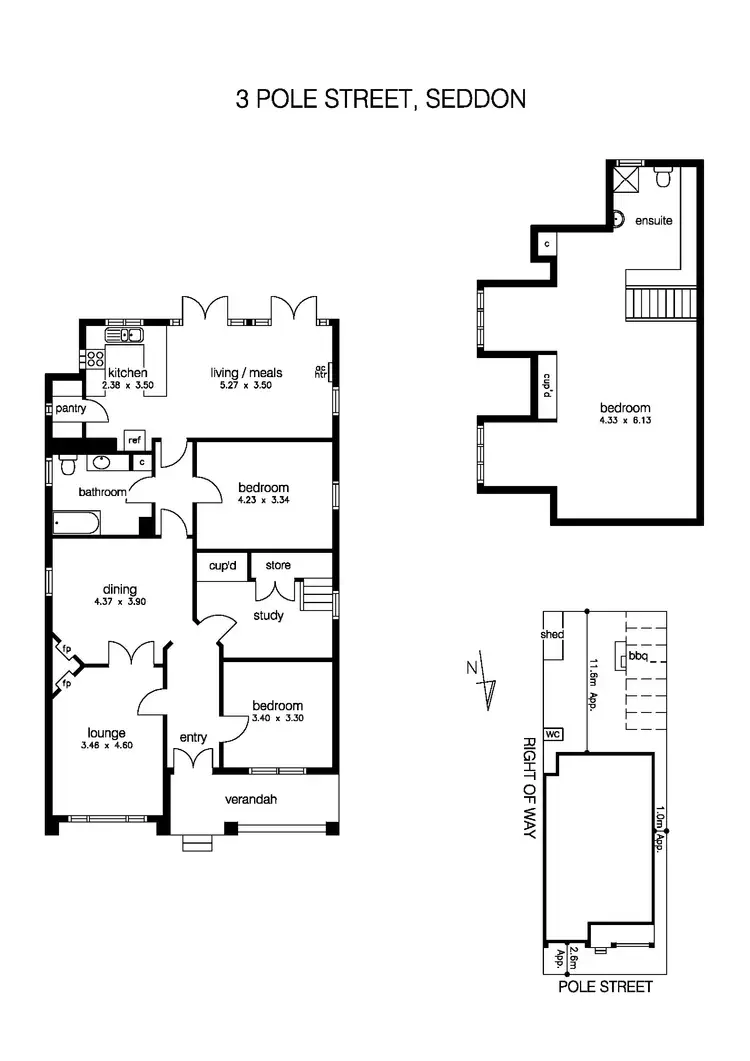 Floorplan of Homely house listing, 3 Pole Street, Seddon VIC 3011