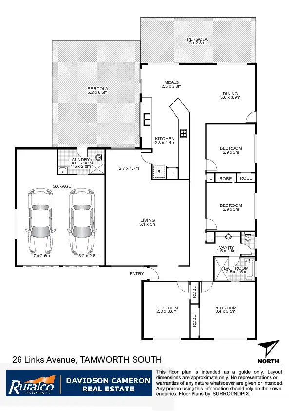 Floorplan of Homely house listing, 26 Links Avenue, Tamworth NSW 2340