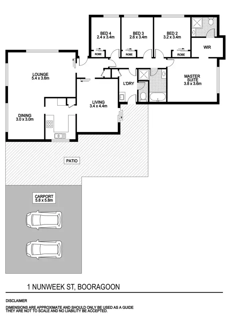Floorplan of Homely house listing, 1 Nunweek Street, Booragoon WA 6154