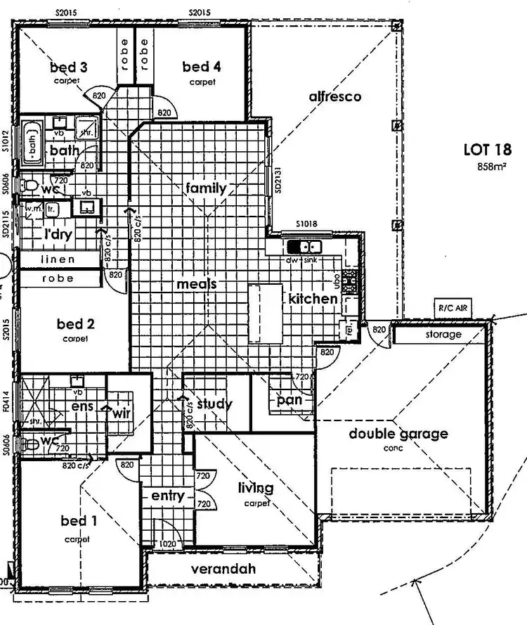 Floorplan of Homely house listing, 1 Touriga Court, Mildura VIC 3500