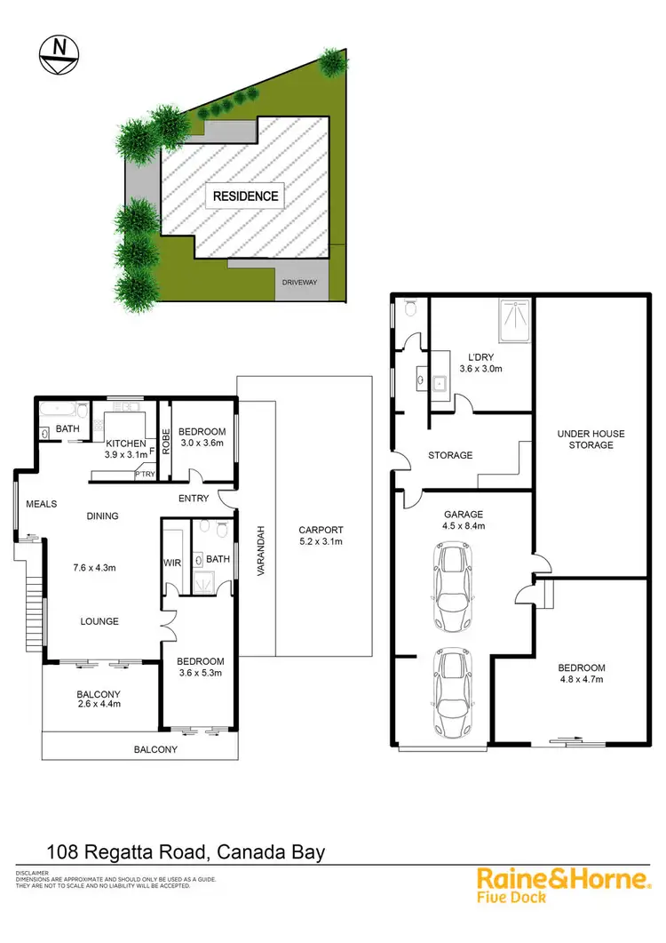 Floorplan of Homely house listing, 108 REGATTA ROAD, Canada Bay NSW 2046