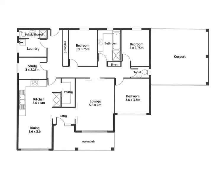 Floorplan of Homely house listing, 293 Adelaide Road, Murray Bridge SA 5253