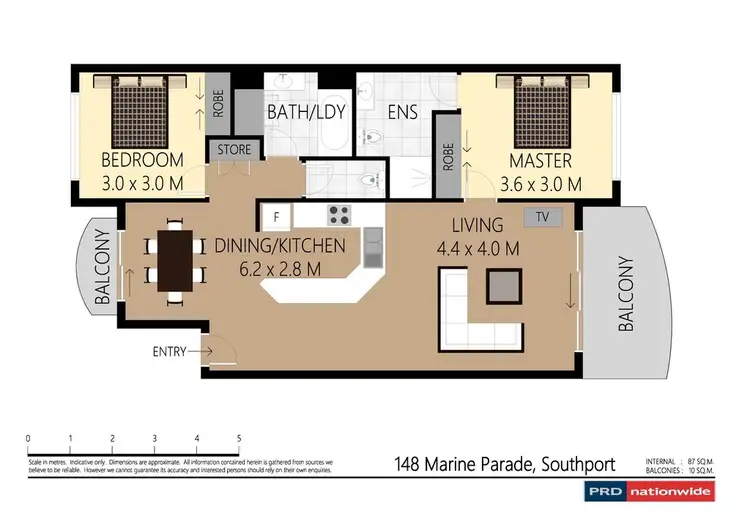 Floorplan of Homely unit listing, 37/148 Marine Parade, Southport QLD 4215
