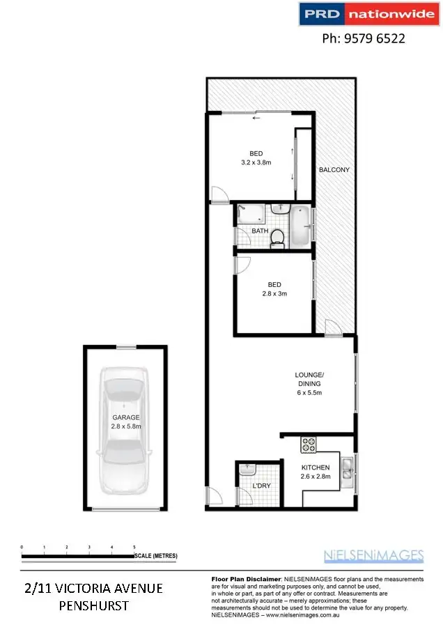 Floorplan of Homely unit listing, 2/11 Victoria Avenue, Penshurst NSW 2222