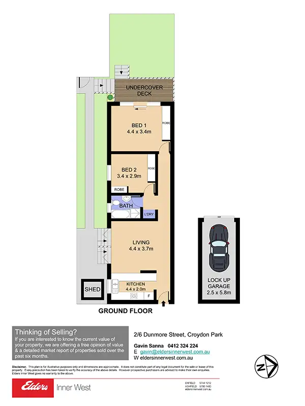 Floorplan of Homely unit listing, 2/6 Dunmore Street, Croydon Park NSW 2133