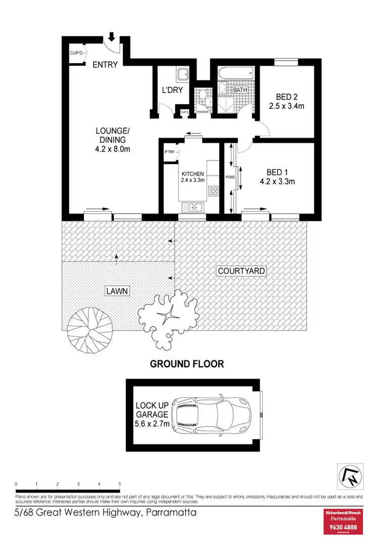 Floorplan of Homely unit listing, 5/68-70 Great Western Highway, Parramatta NSW 2150